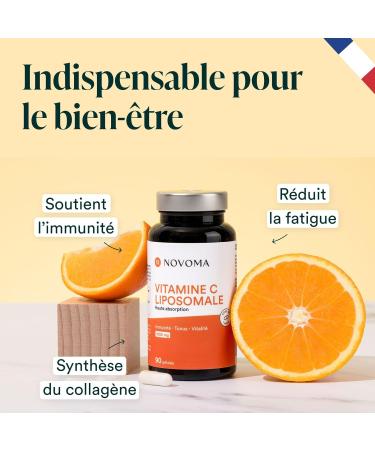 NOVOMA Liposomal Vitamin C 1000mg Maximum Assimilation 90 Vegetable Capsules 100% Vitamin C Quali -C Immune System - Buy Online on GoSupps.com