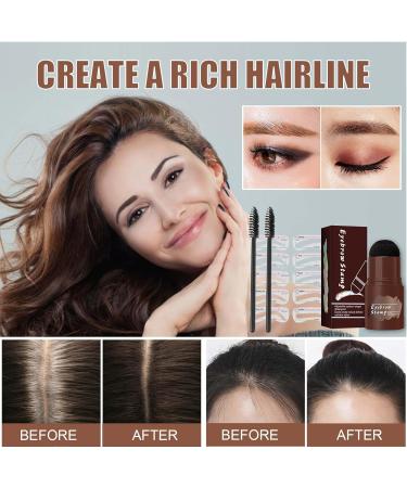 Clawrex Eyebrow Stencil Set Waterproof Eyebrow Powder Eyebrow Stamp with 10 Reusable Eyebrow Stencils Long Lasting Natural Multifunctional Dark Brown - Buy Online on GoSupps.com