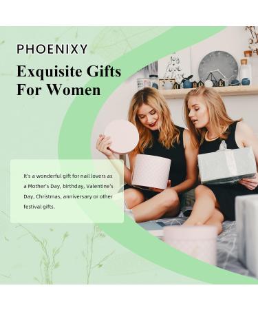 Phoenixy Gel Nail Polishes Starter Kit - 12 Colors Set with UV/LED Lamp - Soak Off, Glossy Matte Finish - DIY Nail Art at Home | 12 Summer Breeze - Buy Online on GoSupps.com