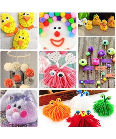 Pompom Maker Kit with Knitting Loom, Weaver Needle, Crochet Tool Set - DIY Craft Supplies (25 Pieces) - Buy Online on GoSupps.com