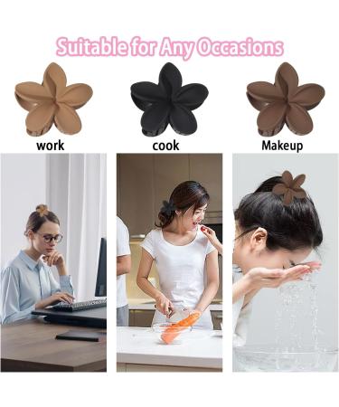 WUBAYI Flower Hair Clips - Non Slip Large Hair Claw Clips for Medium Thick Hair - Strong Hold Hair Claw Clips for Women and Girls - Great for Straight, Curly, & Wavy Hair - 6PCS - Buy Online on GoSupps.com