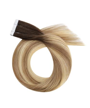 Buy Moresoo Virgin Tape In Extensions - Real Remy Hair Invisible Adhesive Tape #3/8/22 60cm 5 Pieces - Perfect for a Natural Look - Buy Online on GoSupps.com