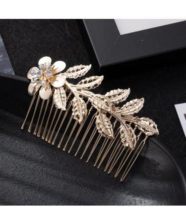 Elegant XPEX 3-Piece Gold Hair Jewelry Set - Leaf Hair Combs for Women | Easy Hair Styling & Stunning Designs - Buy Online on GoSupps.com