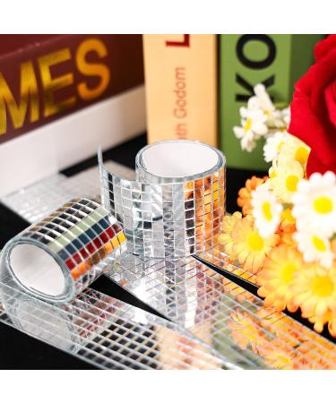 OPOUNT 2360 PCS Self Adhesive Square Mirror Tiles 5x5mm - DIY Mosaic Tiles for Interior Decoration, Disco Ball, Card Making and Art Collage - Buy Online on GoSupps.com