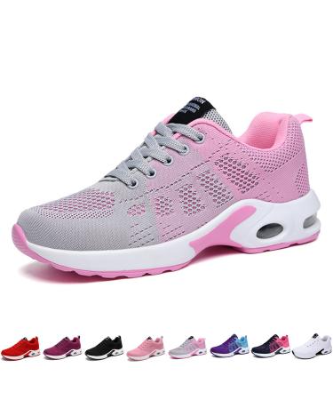 Orthowalk for Pain-Free Feet Orthopedic Shoes Lightweight Sports Shoes Women (42 Gray Pink) 42 EU Gray Pink