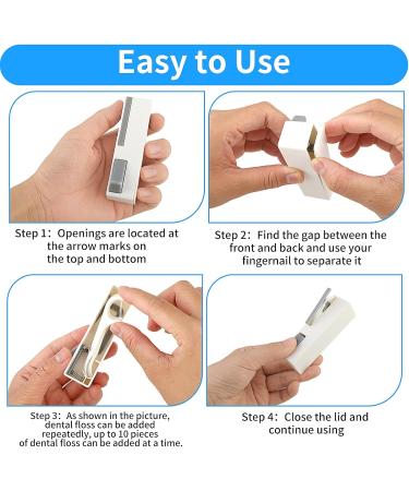 AndiBro Portable Dental Floss | 2-Piece Refillable Travel Tool for Perfect Tooth Cleaning - Buy Online on GoSupps.com