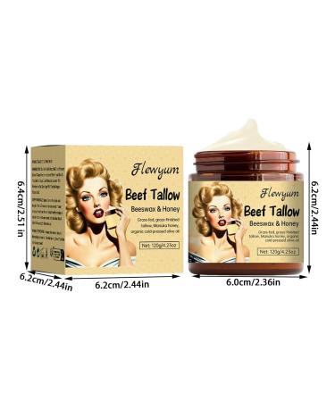Buy 120g Pure Tallow Balm | Honey Balm for Wrinkle Defense | Organic Tallow Cream Moisturizer for Face & Body - International Shipping Available - Buy Online on GoSupps.com