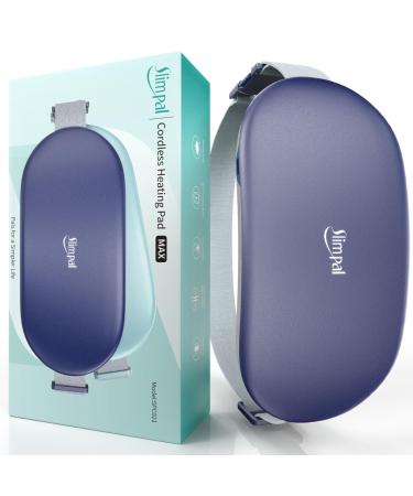 Slimpal heat belt back heating cushion Wireless Large size back heat belt electrical heating pillow heat pad period 4 heating temperature levels for relief back for belly/back navy blau large navy - Buy Online on GoSupps.com