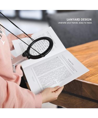 LED Magnifying Glass 2X & 6X Hands Free Chest Rest Lighted Reading Inspection Knitting Embroidery for Low Vision Seniors - Buy Online on GoSupps.com