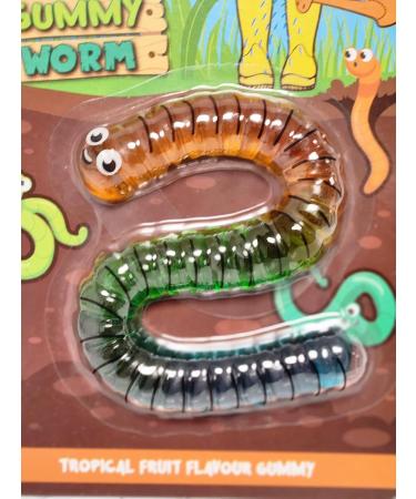 Giant Worm Gummy Jelly Huge Tasty and Delicious Candy Treat 100gx1 - Buy Online on GoSupps.com