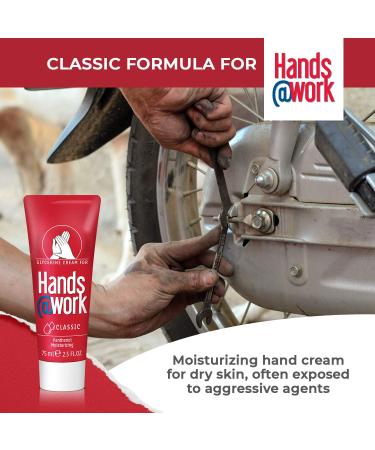 Hands Work Classic Formula Hand Cream with Glycerin & Panthenol - 75ml | Shop Now for Soothing Hydration Worldwide - Buy Online on GoSupps.com