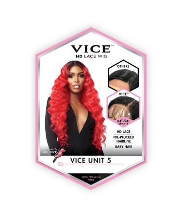 Sensationnel Vice Lace Front Wig - HD Transparent Lace, Pre-plucked Hairline, Babyhair, 5 Inch Deep Part - Vice Unit 05 (1B) - Buy Online on GoSupps.com