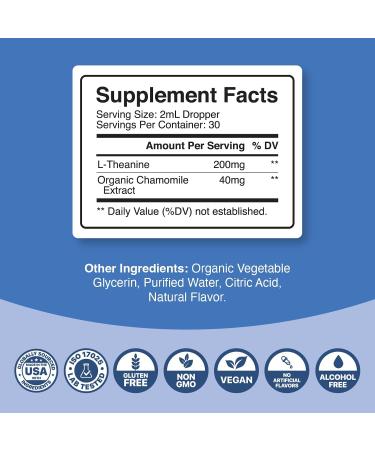 Phytoral Potent L-Theanine Liquid Drops - High Absorption L-Theanine for Kids & Adults Calm & Relaxation Support - Premium Quality Drops Ideal for Children and Adults Liquid 30 Servings - Buy Online on GoSupps.com