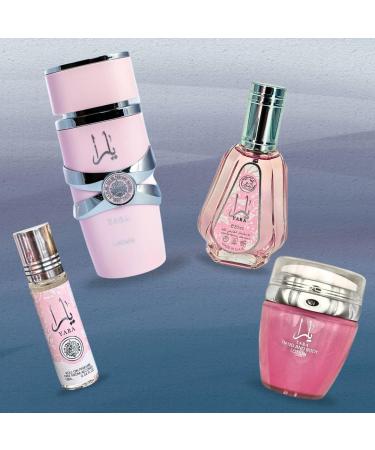 LATTAFA YARA Eau De Parfum Spray 100ML EDP 50ML Hand & Body Lotion 45ML & Roll-on Perfume Oil 10ML - For Women (CHIC COLLECTION) - Buy Online on GoSupps.com