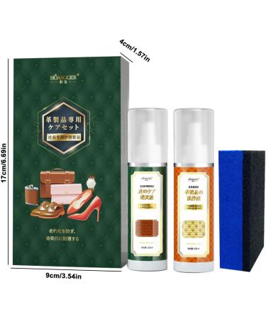 Leather Repair Kit for Furniture Household Couch Cleaner Spray with Sponge - Portable Automotive Seat Care Spray Household Leather Cleaner for Couch Sofa - Buy Online on GoSupps.com