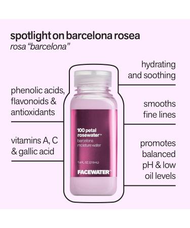 Buy Facewater 100 Petal Rosewater - Hydrating Moisture Water for Glowing Skin | International Shipping - Buy Online on GoSupps.com