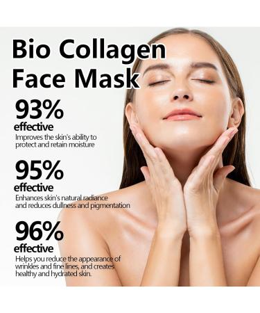 Bio-Collagen Real Deep Mask organic collagen mask korean collagen face mask korean face mask Moisturizing Face Mask for Dry Dull Skin Anti-aging for Women and Men (10PC) - Buy Online on GoSupps.com