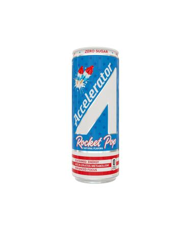 Accelerator Rocket Pop Energy Drink - 12 fl oz Can (Pack of 12) | Buy Internationally - Buy Online on GoSupps.com