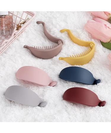 ANCIRS 6 Pack Non-Slip Banana Hair Clips for Women & Girls - Large Grind Arenaceous Hair Claw Clips in Assorted Colors - Ideal for Thick & Thin Hair - Buy Online on GoSupps.com