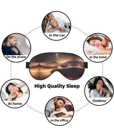 Desert Stars Eye Mask - Soft Adjustable Sleep Mask for Men & Women | Ultimate Nighttime Comfort - Buy Online on GoSupps.com