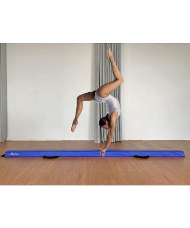 MARFULA 8FT Blue Folding Balance Beam for Kids - Non Slip Gymnastics Equipment for Home Training - Buy Online on GoSupps.com