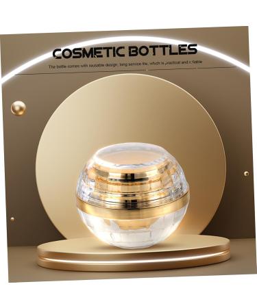 VINTORKY Cream Bottle Cream Sub Jar Multipurpose Sub Container Lotion Container Empty Cosmetic Clear Cosmetic Jar Pot Jar Travel Acrylic Bottle Body Empty Bottle Sample Box 7.1X6X6CM Golden - Buy Online on GoSupps.com