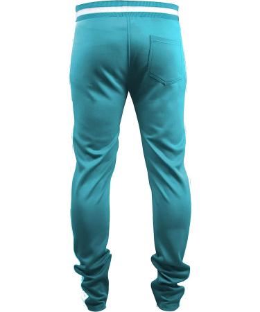SCREENSHOT Mens Streetwear Premium Slim Fit Track Pants - Turquoise, X-Large - Buy Online on GoSupps.com