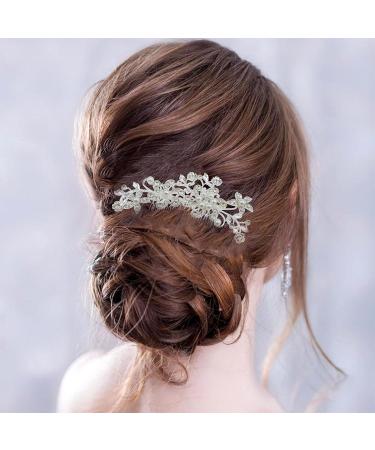 3 Piece Bridal Wedding Hair Clip Comb Pearl Bridal Hair Accessories Pearls Wedding Decoration Headpiece for Women Ladies Brides and Bridesmaids(3 Style) Style 1 - Buy Online on GoSupps.com