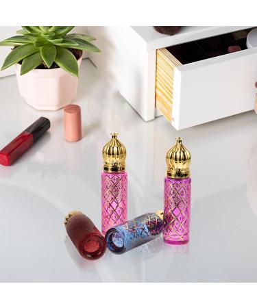 Uonlytech 4pcs Glass Perfume Bottles - Empty Essential Oil Sample Bottles for Women - Perfect for Travel & DIY - Buy Online on GoSupps.com
