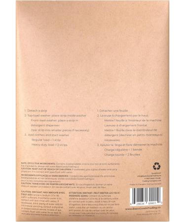 Eco-Friendly Biodegradable Laundry Detergent Sheets - Hypoallergenic & Plastic-Free for 120 Small Loads - Buy Online on GoSupps.com