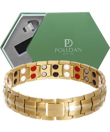 POLLDAN Women's Magnetic Bracelet | 6000 Gauss Power | Adjustable Length & Sizing Tool | Stainless Steel & Titanium Alloys | Jewelry Protection | Pulseras Magneticas - Buy Online on GoSupps.com