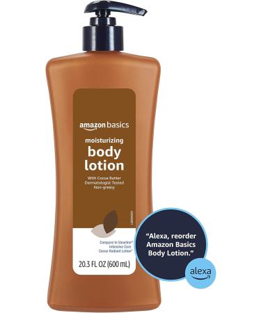 Amazon Basics Moisturizing Cocoa Butter Body Lotion for Dry Skin Non-Greasy Paraben Free Lightly Scented 20.3 Fl Oz Pack of 1 20.3 Fl Oz (Pack of 1) - Buy Online on GoSupps.com