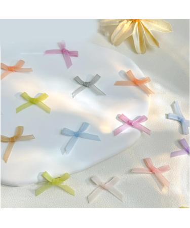 10Pcs Bow Art Decorations Colorful Ribbon Bowknot Accessories Bows For Acrylic Art 02a - Buy Online on GoSupps.com