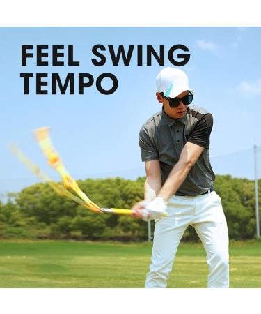 Golf Swing Speed Trainer - Portable Golf Swing Strap Training Aid | Teenage Golf Swing Trainer | Aluminum Alloy and Nylon Golf Rhythm Rope for Golfer | Portable Golf Training Men - Buy Online on GoSupps.com