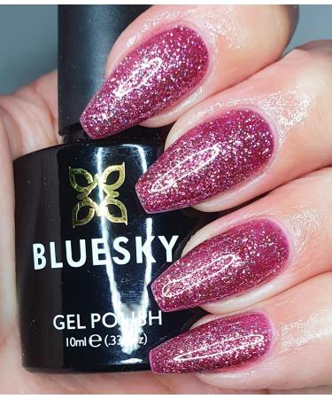 BLUESKY Gel Polish DAZZLING RANGE NEW LUXURIOUS GLITTERS CHRISTMAS 2021 UV LED NAIL SOAK OFF (Requires Drying Under UV LED Lamp) (BDP05 Modern Day Disco)