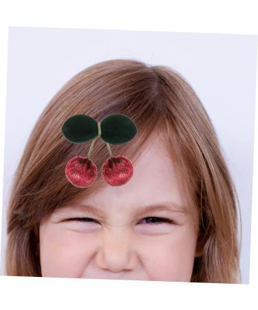 Beaupretty Three-Dimensional Cherry Barrettes kid hair fancy bobby decorative hair clip blue hair bow hair ornament girls hair clips black bow girl hairpins issue card child Iron Hair - Buy Online on GoSupps.com