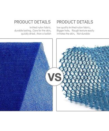ferater 3 Pieces African Net Long Net Exfoliating Shower Body Scrubber Back Scrubber Skin Smoother - Buy Online on GoSupps.com