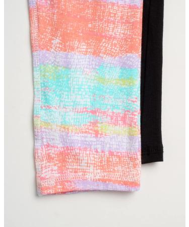 RBX Girls' 2 Pack Active Leggings, Size 4-16, White Multi, Performance Stretch Cotton Yoga Pants - Buy Online on GoSupps.com