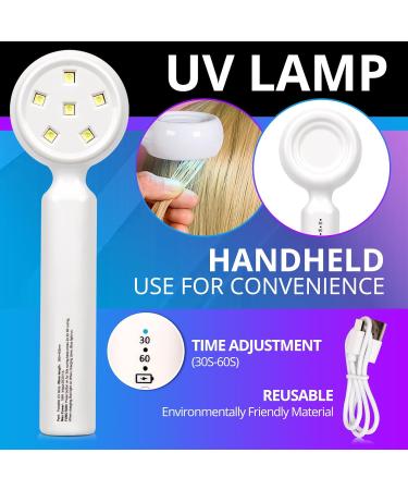 Buy Arison Hair UV Glue V Light Kit - Clear Glue & UV Lamp for Wig Extensions | Professional Hairdresser Tools - Buy Online on GoSupps.com