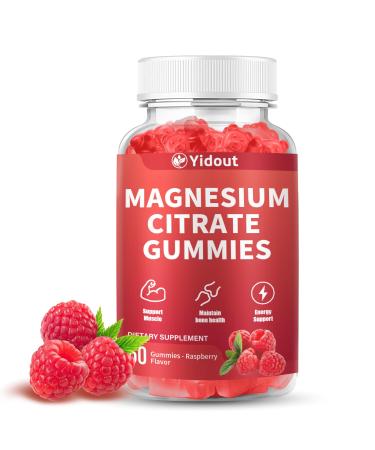 High Absorption Magnesium Gummies for Adults Magnesium Supplement for Muscle Nerve Bone and Heart Support Vegan Non-GMO Raspberry Flavor (60 Count(Pack of 1)) 60 Count (Pack of 1)