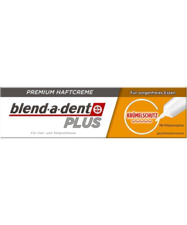 Blend-a-dent PLUS Crumb Protection Adhesive Cream - Premium Formula Pack of 3 (3 x 40g) for Strong Hold & Comfort - Buy Online on GoSupps.com
