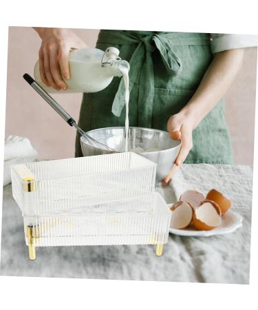 Box Portable Refrigerator Portable Drawers Egg Filler Flats Plastic Eggs Holder Egg re-usable Transparent 26.5X16X10CM - Buy Online on GoSupps.com