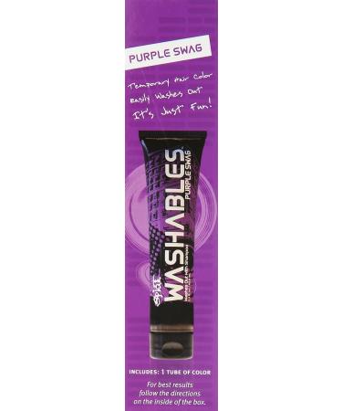 Splat Washables Hair Color - Purple Swag 1.5 oz | Vibrant Temporary Hair Dye for Easy Color Changes - Buy Online on GoSupps.com