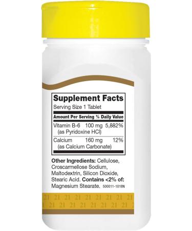 21st Century Vitamin B-6 100 Mg 110 Count - Buy Online on GoSupps.com