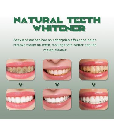 Natural Activated Charcoal Powder for Teeth Whitening - 30g x 2 | Cleans Tooth Stains & Brightens Teeth - Buy Online on GoSupps.com