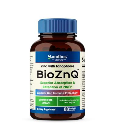 BioZnQ Zinc + Quercetin 60 Vegetarian Capsules