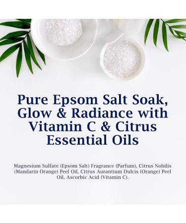 Dr Teal's Pure Epsom Salt Soak Glow & Radiance with Vitamin C & Citrus Essential Oils 3 lbs - Pack of 4 - Buy Online on GoSupps.com