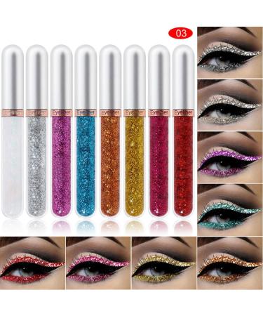 8 Colors Liquid Eyeliner Colourful Waterproof Eyeliner Cosplay Matte Eyeliner Set 2.5mL Style 3. - Buy Online on GoSupps.com