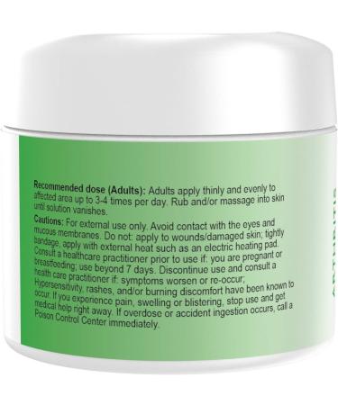 Apeaz Arthritis Pain Relief Cream (2oz) with Menthol, MSM & Camphor - Temporary Relief for Muscle & Joint Pain - Buy Online on GoSupps.com