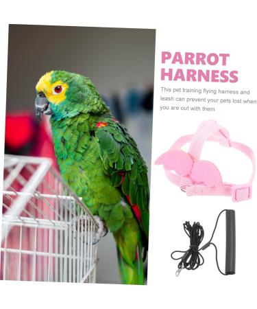 FOMIYES 3 Sets Bird Leash Adjustable Belt Pet Bird Harness and Leash Parrot Flying Tool Animal Crawl 12X6X1.3CMx3pcs Pinkx3pcs - Buy Online on GoSupps.com
